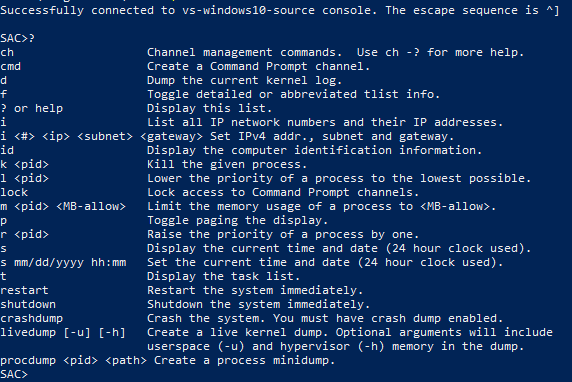 Output of "virtctl console vs-windows10-source"